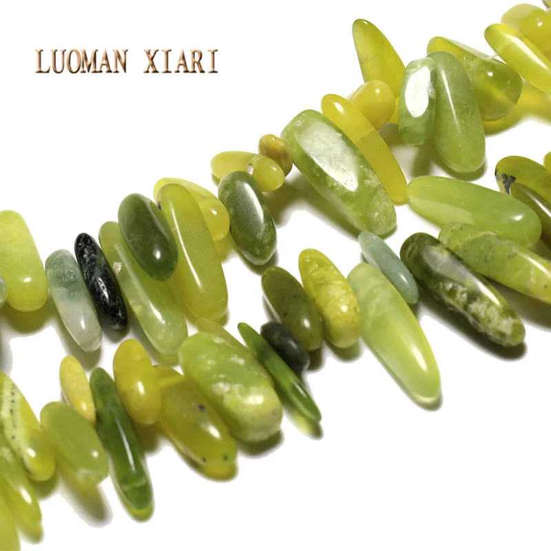 

Wholesale 12-18 mm Irregular Stick Shape Natural Lemon Stone Beads For Jewelry Making DIY Necklace Bracelet Strand 15''