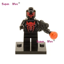 50 шт. супергерой Человек-паук 2099 строительные блоки экшн-блоки, друзья для девочки мальчик дом игры игрушки для детей