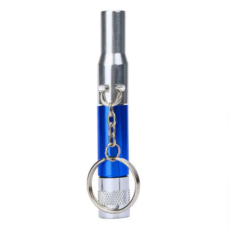 3-In-1 Keychain Flashlight Compass Whistle Camping Survival Hiking Tool powerful led flashlight  random color #4S6 (8)
