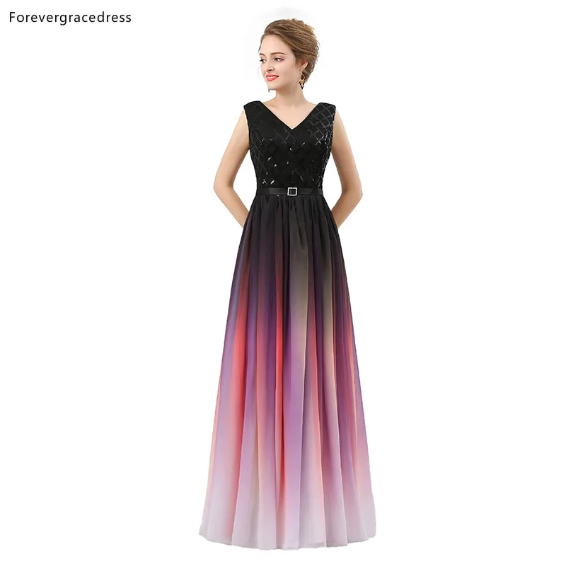 Forevergracedress многоцветные платья для выпускного вечера Новое поступление v-образный вырез без рукавов вечерние платья размера плюс на заказ