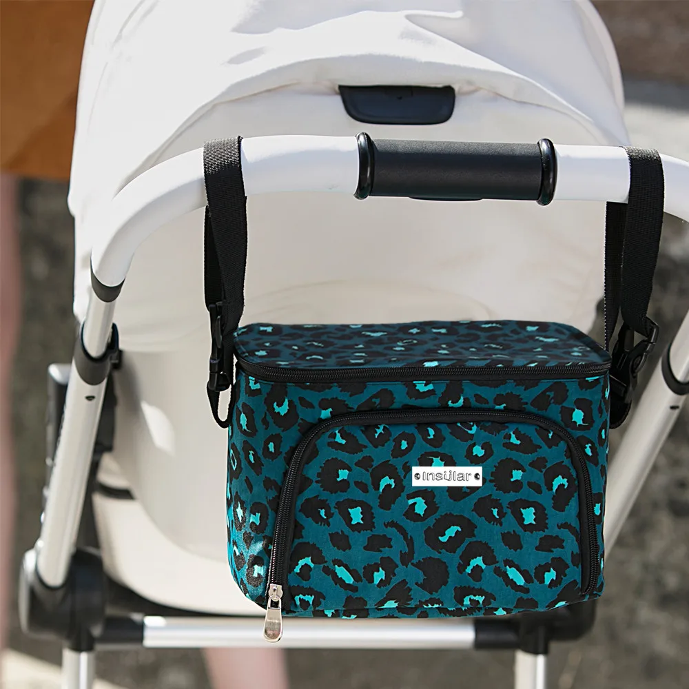 

Portable Waterproof Mummy Bag Printing Small Handbag Diaper Bag Fashion Casual Bag Pouch Storage Inner Diapers Bottle Mum