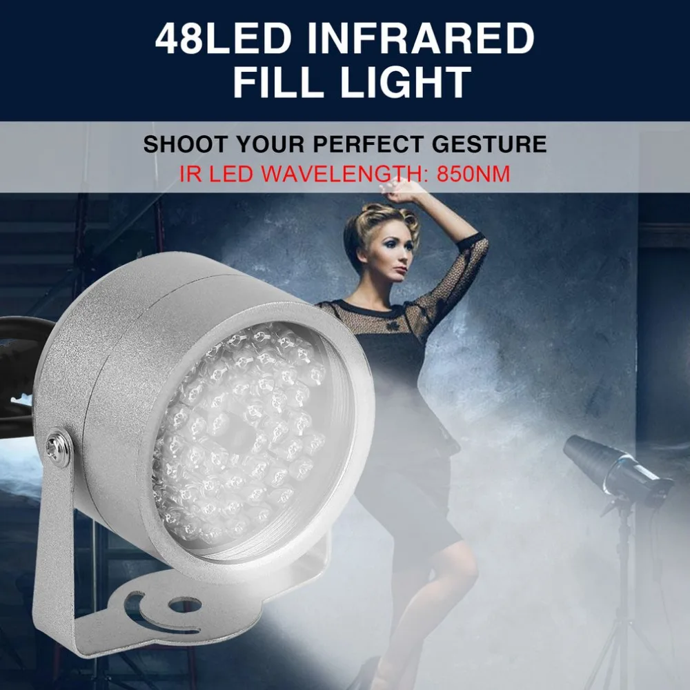 

New 48 LED illuminator Light IR LED Wavelength 850nm CCTV IR Infrared Night Vision Light