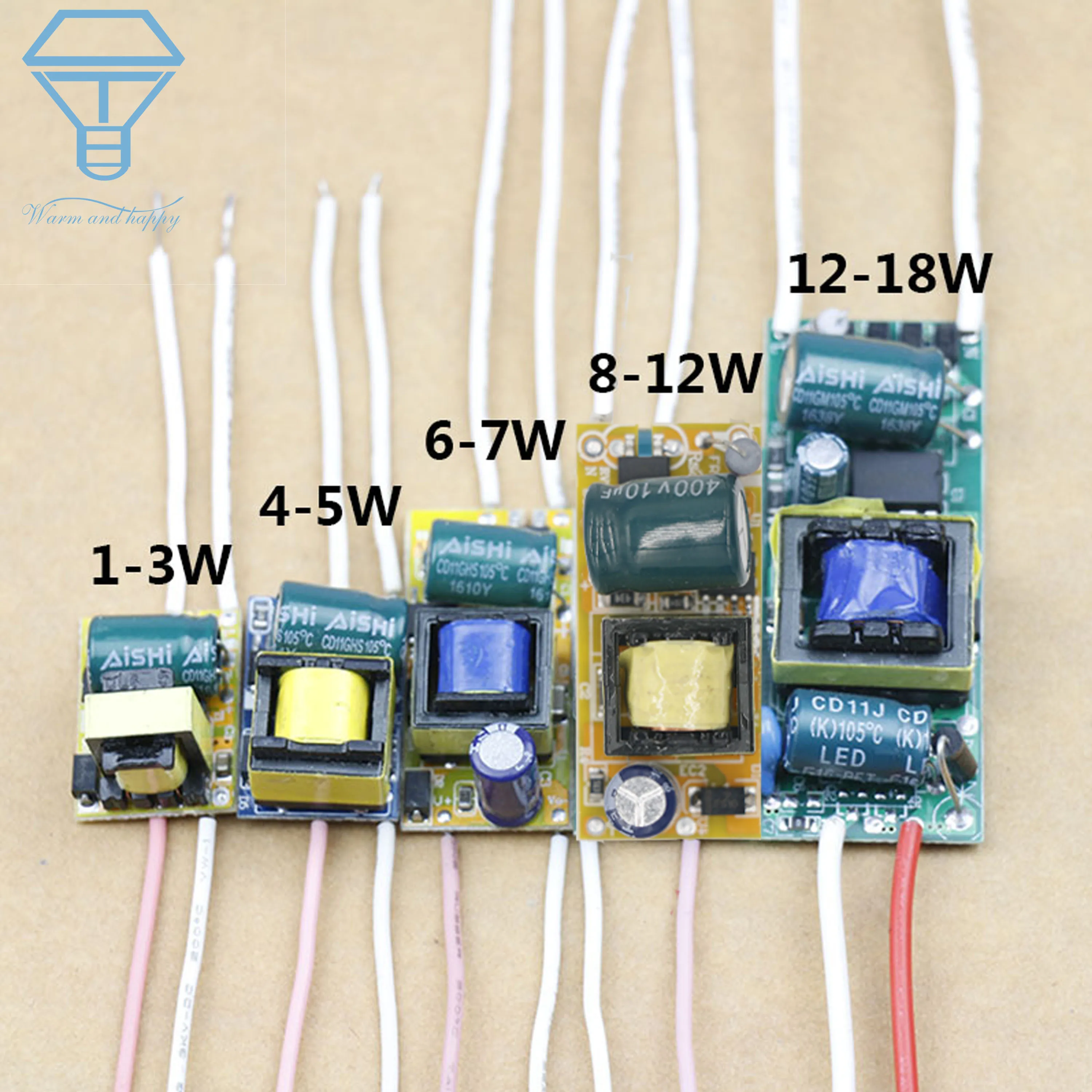

LED Driver 300mA 2W 4W 6W 8W 11W 12W 15W 18W 20W 25W 36W For LED Power Supply Unit Lighting Transformers For LED adapter