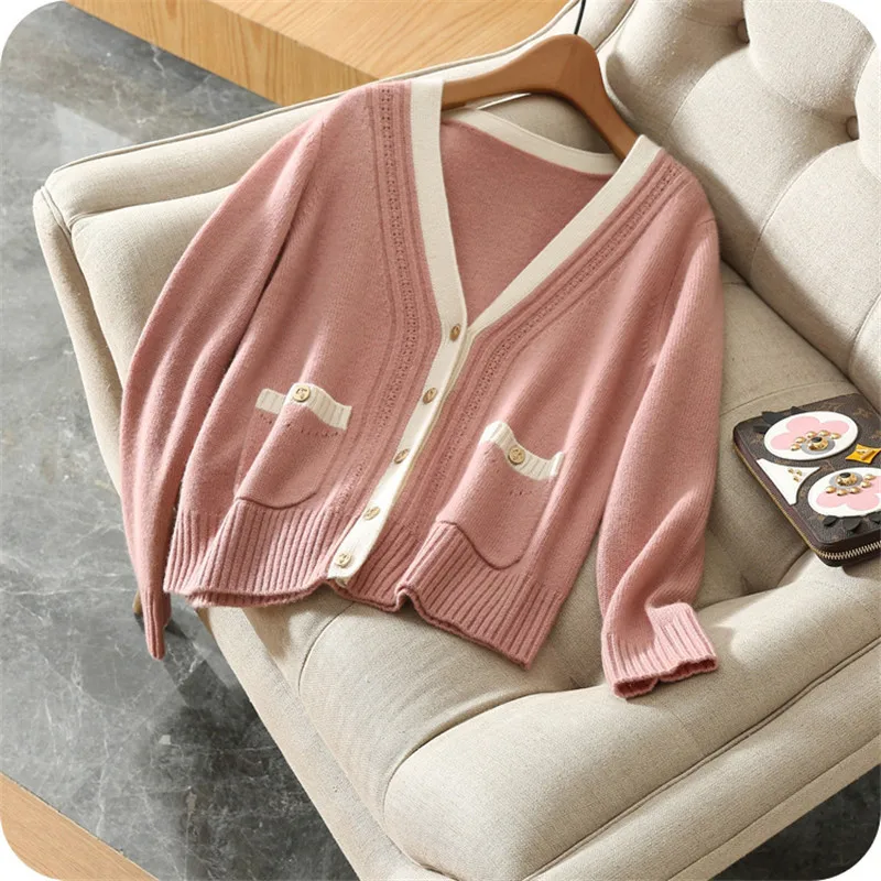 

Autumn Winter Sweater Cardigans Women Korean Loose Solid Colors Long Sleeve Cardigans Feminino Knitted Sueter Jacket