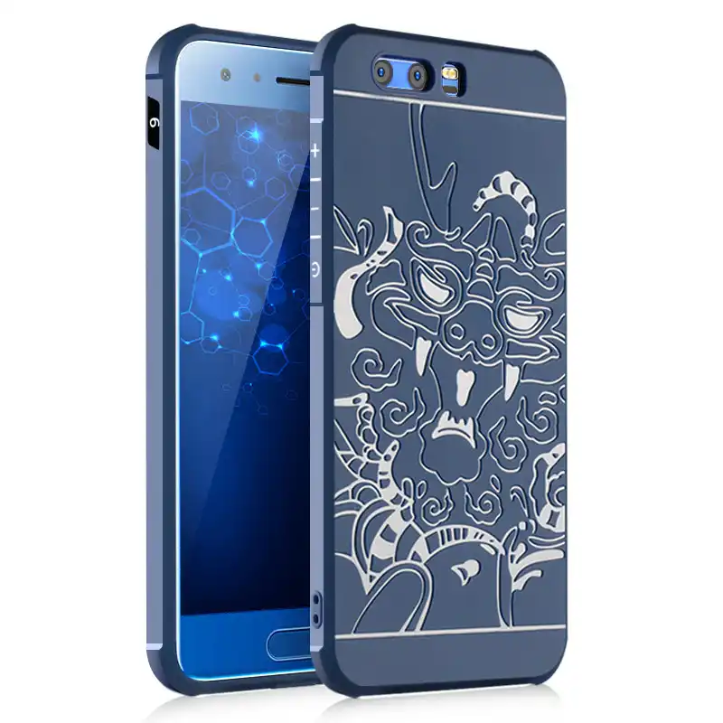 5 15 &quotОбложка для huawei Honor 9 чехол Роскошные 3D Рельеф Живопись кремния ультра