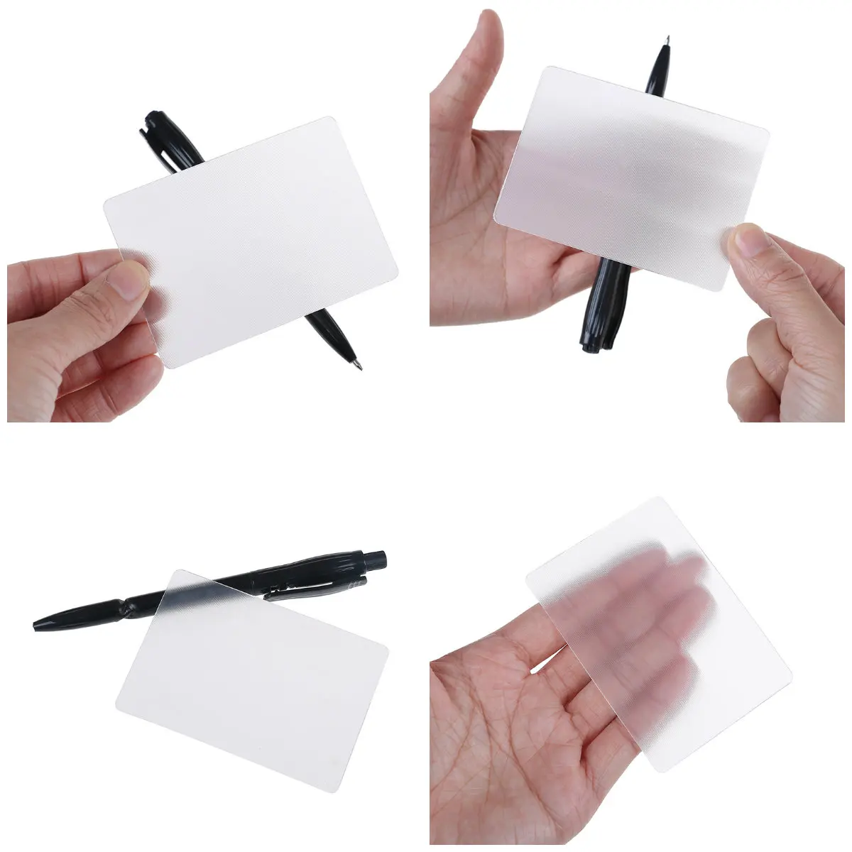 

1pcs kids Tricky Gimmick Easy To Do for Beginner LensCard Perspective distortion close up street magic tricks