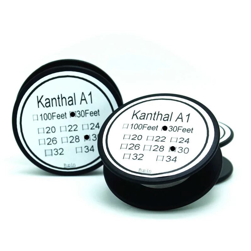 

Nickel-chromium wire resistance heating resistor electronic smoke core Cantal AWG A1 30 Gauge 30 FT 0.25mm