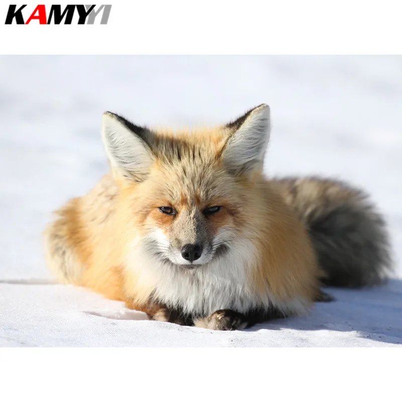 

Full Square Diamond embroidery Full fox Diamond mosaic DIY 3D Diamond painting Cross stitch rhinestones