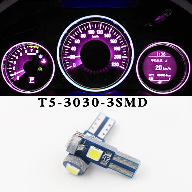 

T5 automotive dashboard lamp high-brightness LED dashboard lamp indicator lamp control light 3030-3SMD