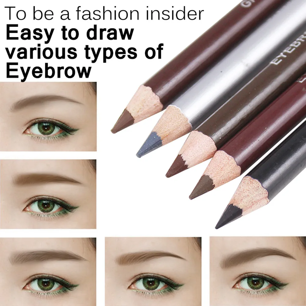 

Waterproof Leopard Eyebrow Eyeliner Pencil Brush Professional Eye Beauty Makeup Cosmetic Tools Crayon a sourcils