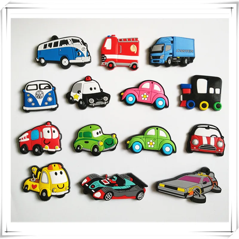 14pcs/lot Hot sale!!! Cute Car fridge whiteboard sticker