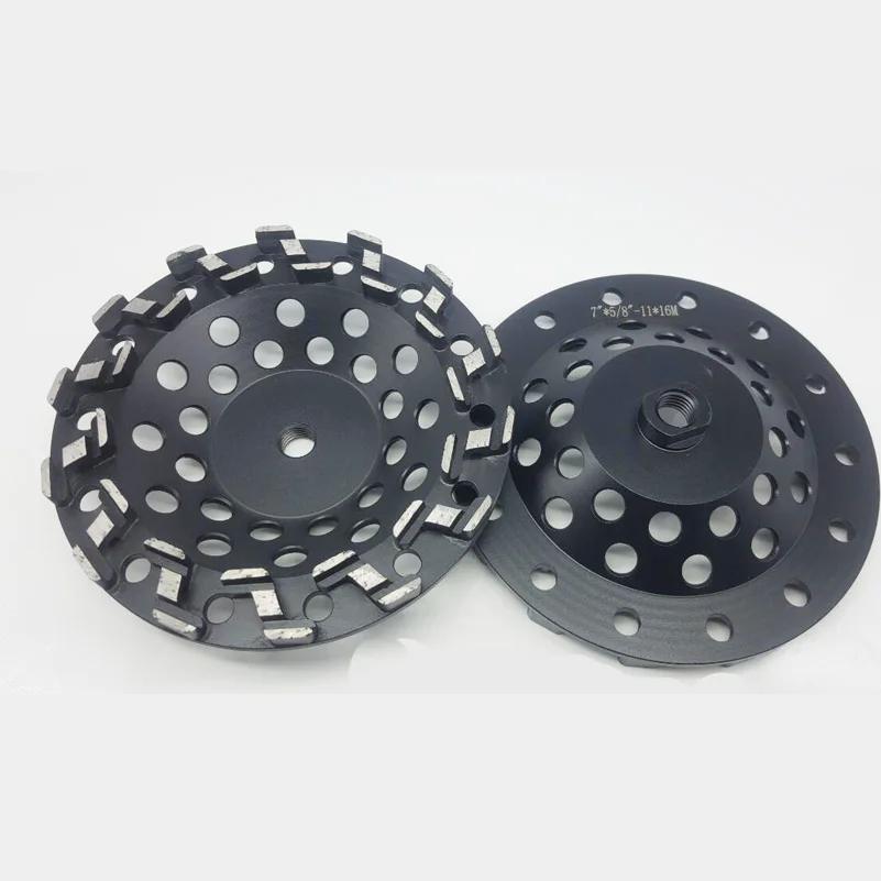 

7" 180mm Head Diamond Cup wheel Concrete Epoxy Mastic Grinding 5/8-11 14 Segments
