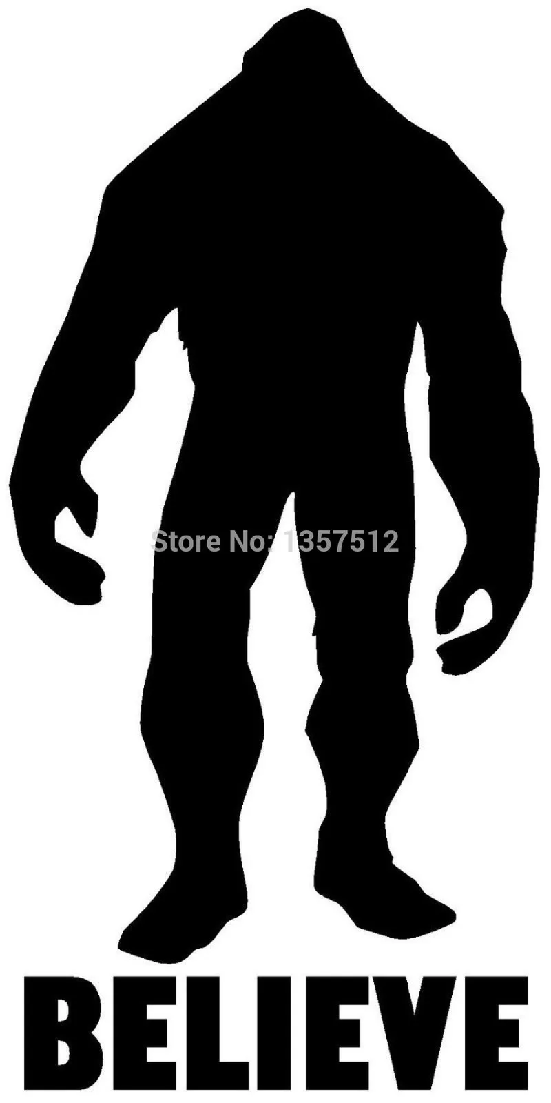

15.9cm x 7.6cm Bigfoot Sasquatch Swamp Ape Yeti Thing Belive Car Window Stckeir Auto Door Vinyl Decal 13 Colors