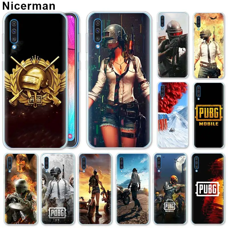 

Soft TPU Case for Samsung Galaxy A50 A70 A40 A20e A10 A30 A80 A6 A8 Plus A7 A9 Cover PUBG Game Silicone Case