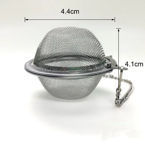 1 шт Серебряное ситечко для чая многоразовый нержавеющий сетчатый травяной шарик пряность для чая чайник запирающий Чайный фильтр для заварки специй PD 003