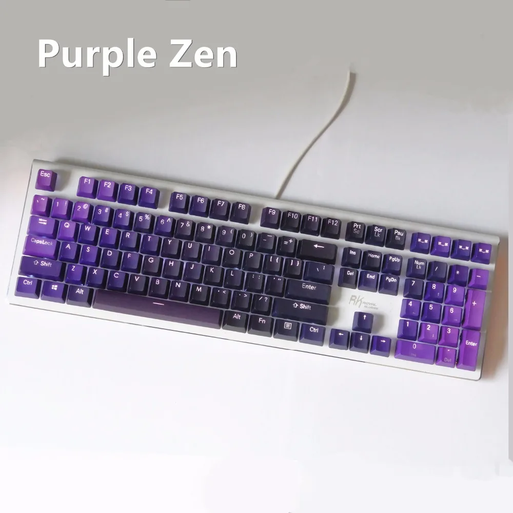 

Hot-sale New multiple-colour 108 /104 Key PBT keycap OEM For Cherry MX Switches/ Mechanical Gaming Keyboard/ replace Keycaps