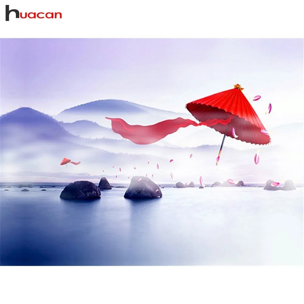 

Huacan 5D Diamond Painting Patterns Diamond Embroidery Full Square Landscape Diamond Mosaic Cross Stitch Picture Of Rhinestones