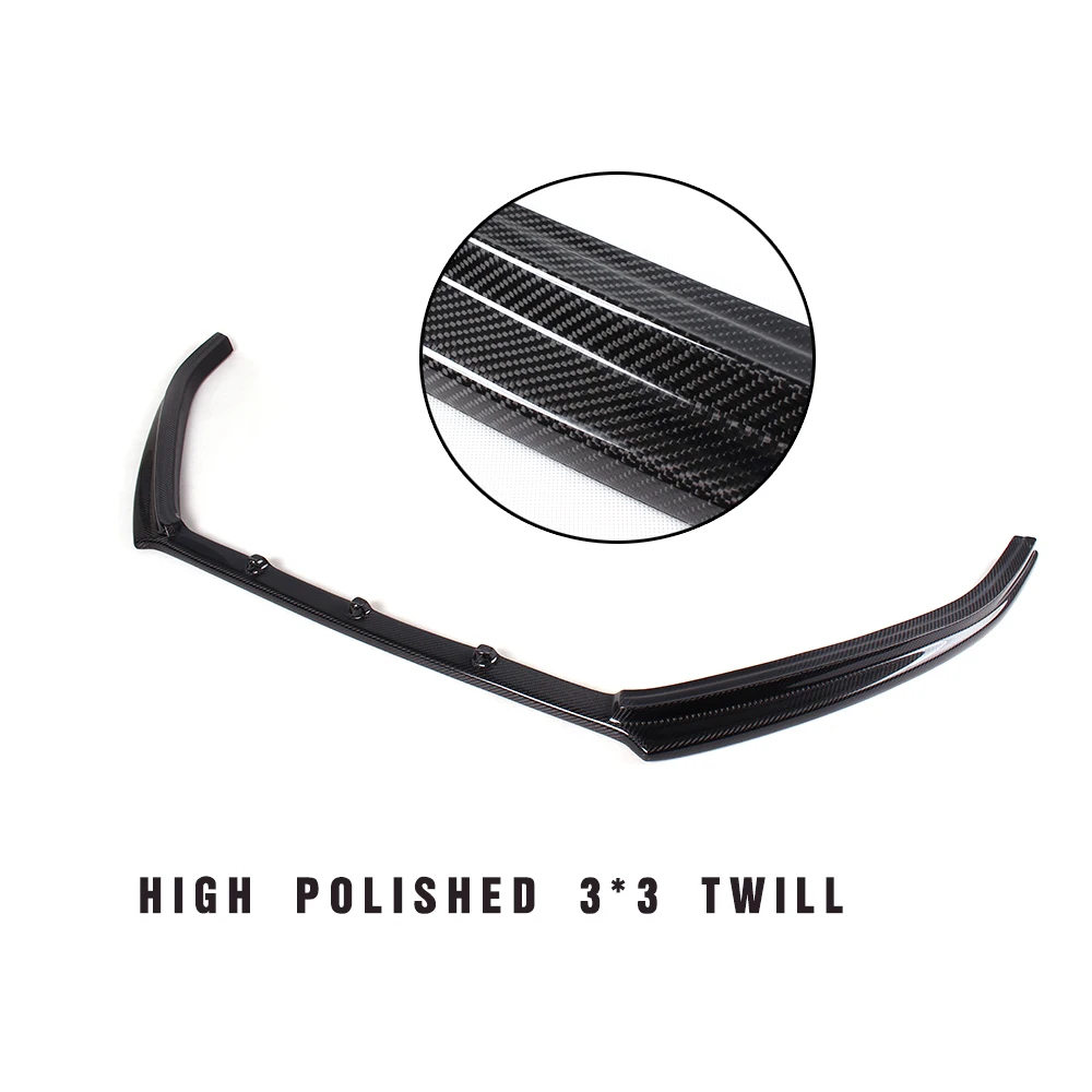  Carbon Fiber Car Front Lip Chin Spoiler Apron for Volkswagen VW Polo GTI Hatchback 2013 2014 Car St