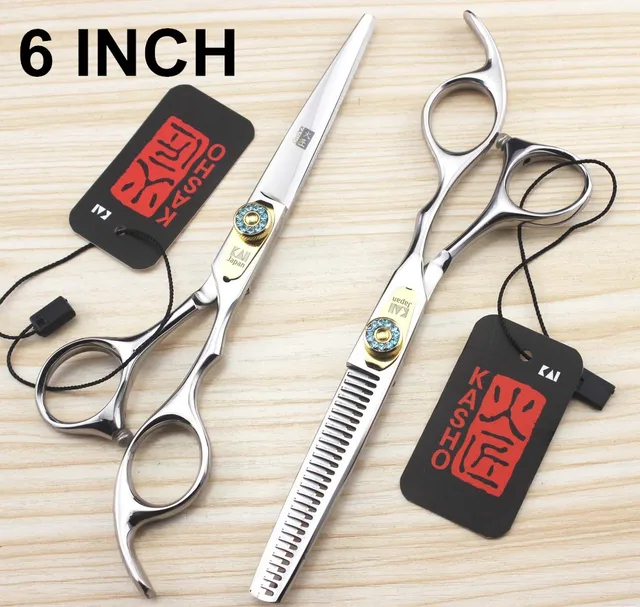 2016 Fashion diamond design 2pcs/set 6.0 inch hairdressing scissors