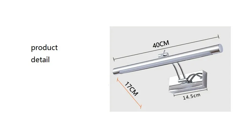 Свет современный минималистский зеркало Кабинета туалетным бра алюминия мыло
