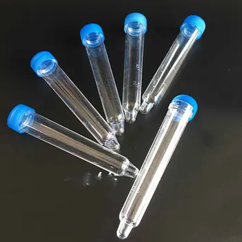 

200 Pcs/lot 12ml Screw Urine Test Tube Straw Bottle with Cap