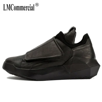 European men's Genuine leather shoes all-match cowhide men casual shoes British reto movement breathable sneaker fashion boots the european men s leather boots martin station vintage trend of korean men s boots high shoes breathable casual shoes