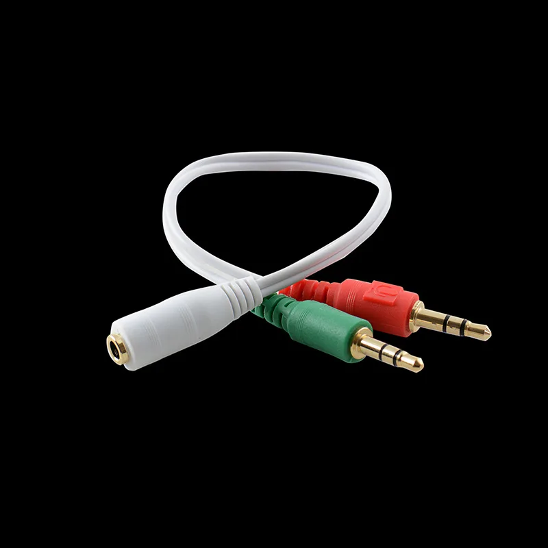 

Two In One Audio Cable 3.5 jack Mobile for Computer Headphones Phone Microphone Divider