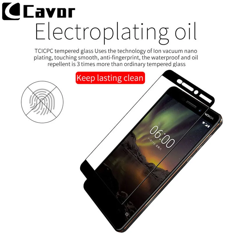 Tempered Glass Screen Protector For Nokia 6 6.1 Plus Case Full Front Cover Mobile Phone Protective Anti Shatter Film Nokia6 | Мобильные