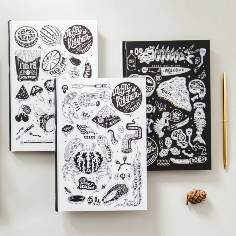 

A5 Magic Kitchen Hard Cover Writing Notebook Diary Thread Binding notebook
