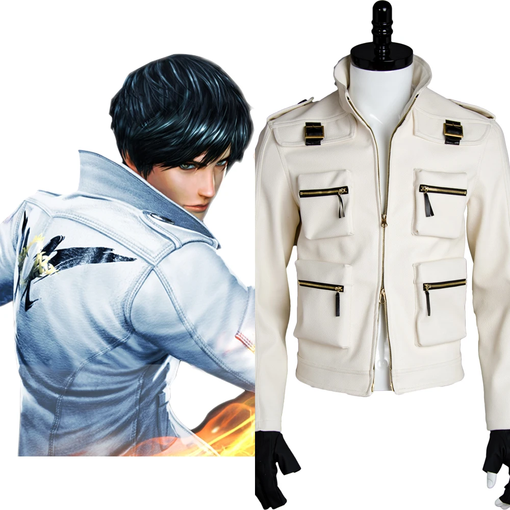 The King of Fighters XIV KOF 14 Kyo Halloween Cosplay Costume Suit Coat Jacket 