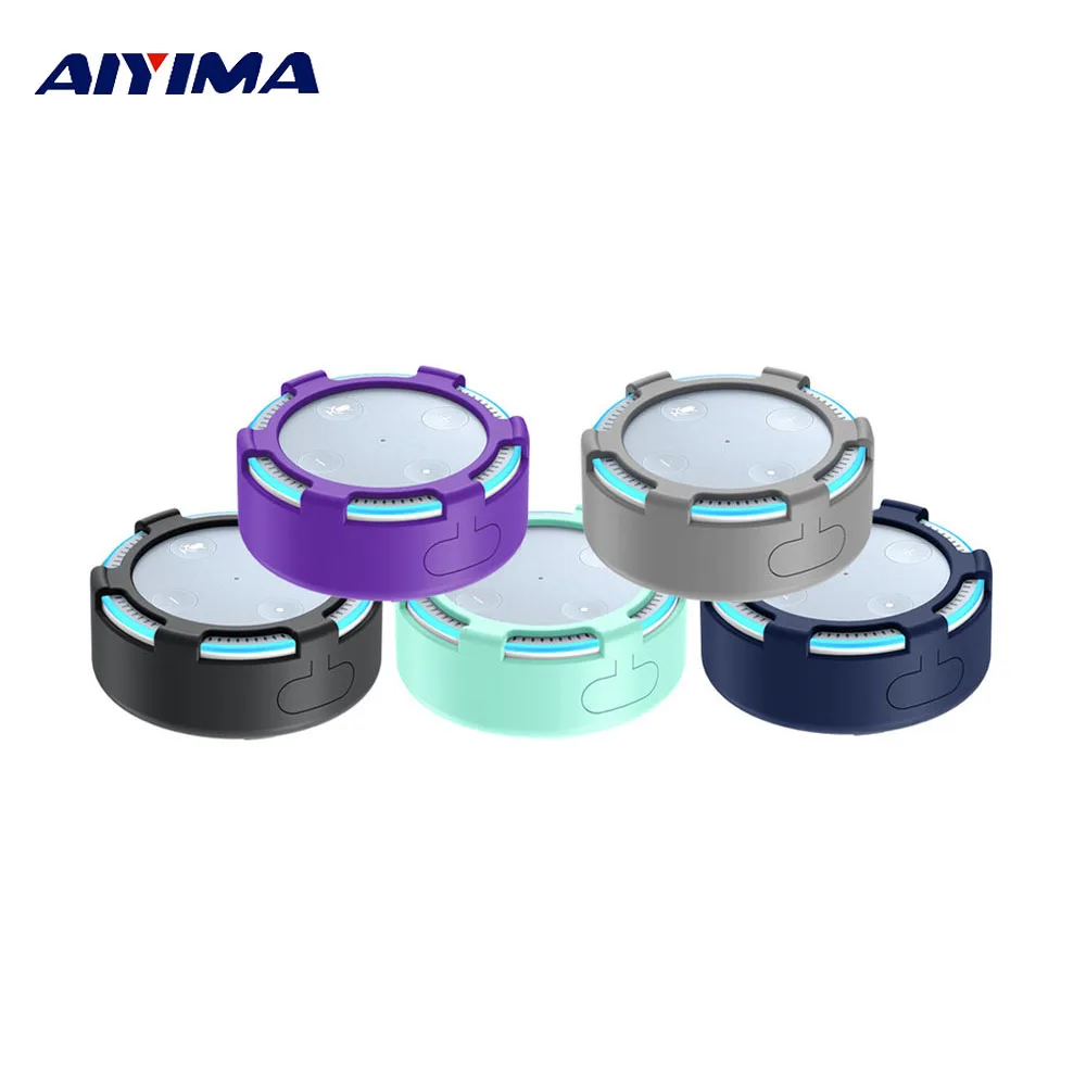 

AIYIMA 1Pc Portable Audio Speakers Protective Case For Amazon Echo Dot 2 Silicone Bluetooth Speaker Case Speakers Accessories