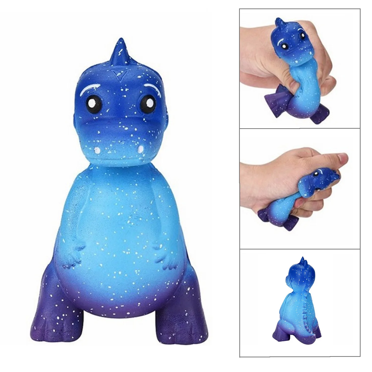

Besegad Soft Kawaii Slow Rising Squishy Star Rex Squeeze Starry Sky Dinosaur Squishe Decompression Relieves Stress Speelgoed Toy