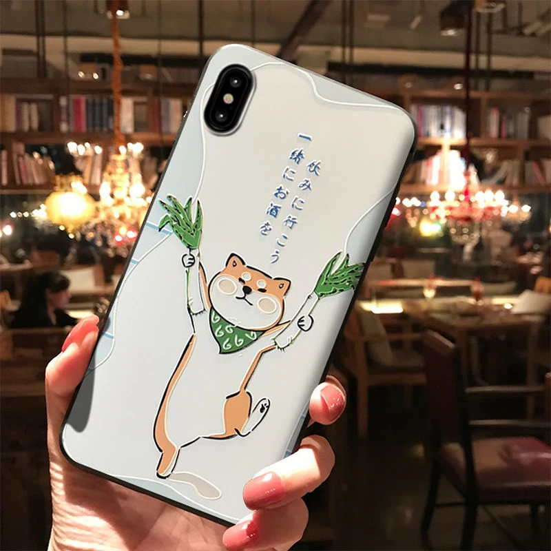 Японский чехол для телефона shaba Inu Sushi для iPhone 11 Pro MAX XS MAX XR 8 7 6 Plus, мягкая задняя крышка из ТПУ для OPPO R15 R17 - Цвет: 3