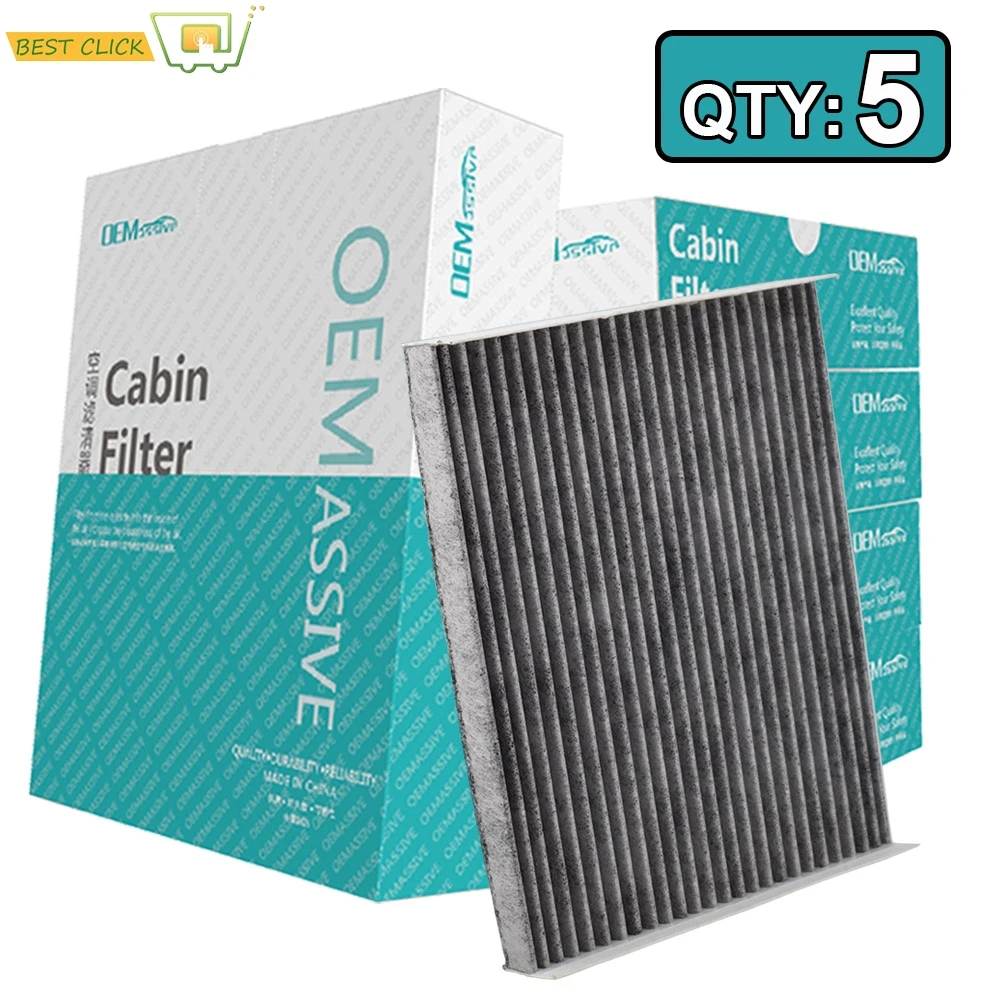 

5x Car Accessories Pollen Cabin Air Conditioning Filter AE5Z-19N619-A For Ford Fusion Lincoln MKZ Mercury Milan 2010 2011 2012
