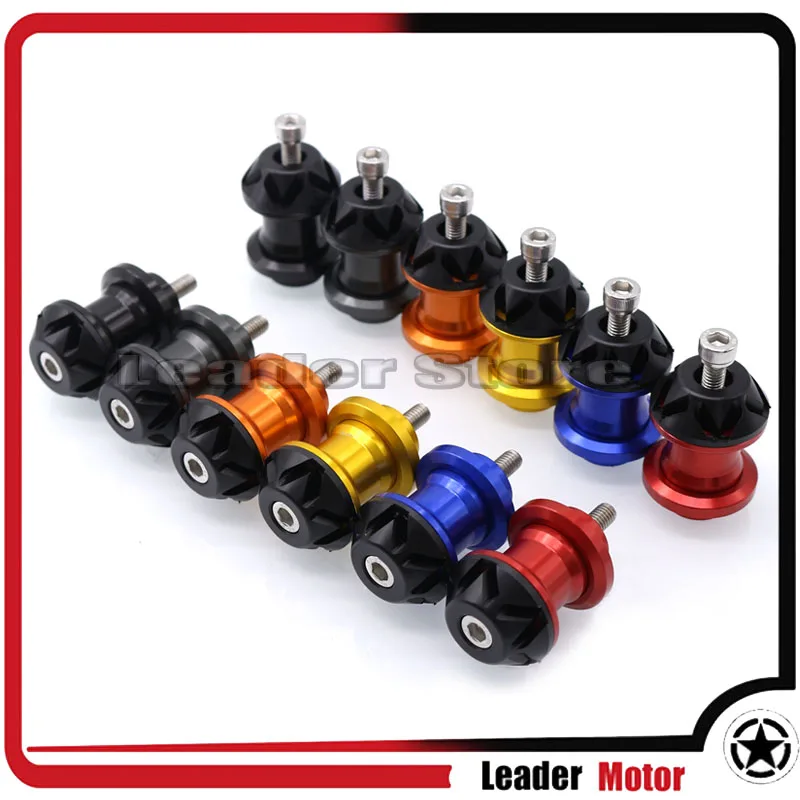 

For YAMAHA MT-01 MT-07 Tracer FZ1 FZ6 FZ6R MT 09 MT 10 Motorcycle Accessories Swingarm Spools stand screws Slider 6MM 6 Colors