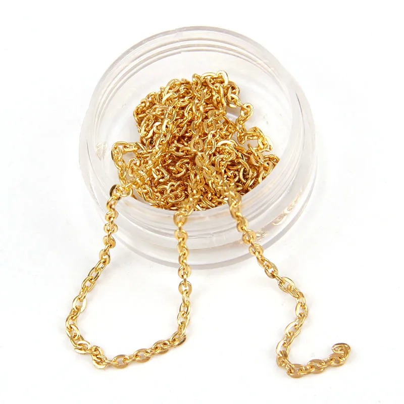 

5m/lot Gold colors 0.7x2.5x3.5mm Metal Necklace Chains Fit Bracelets Findings Iron Link Chain For Jewelry Diy Making