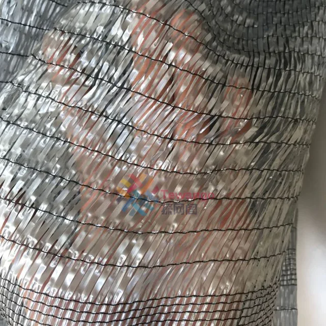 Tewango Ezüst Színű Árnyék Nettó 40% -50% Uv Blokk Háló Kültéri Üvegházhatású Szigetelés 2-Needle Sík Szövésű Kártevőirtó - Image 3