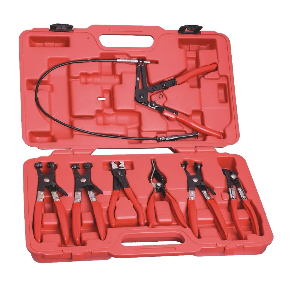 

EVERPOWER Hose Clamp Pliers Set Assortment Flexible Swivel Jaw Ring Flat Mechanics