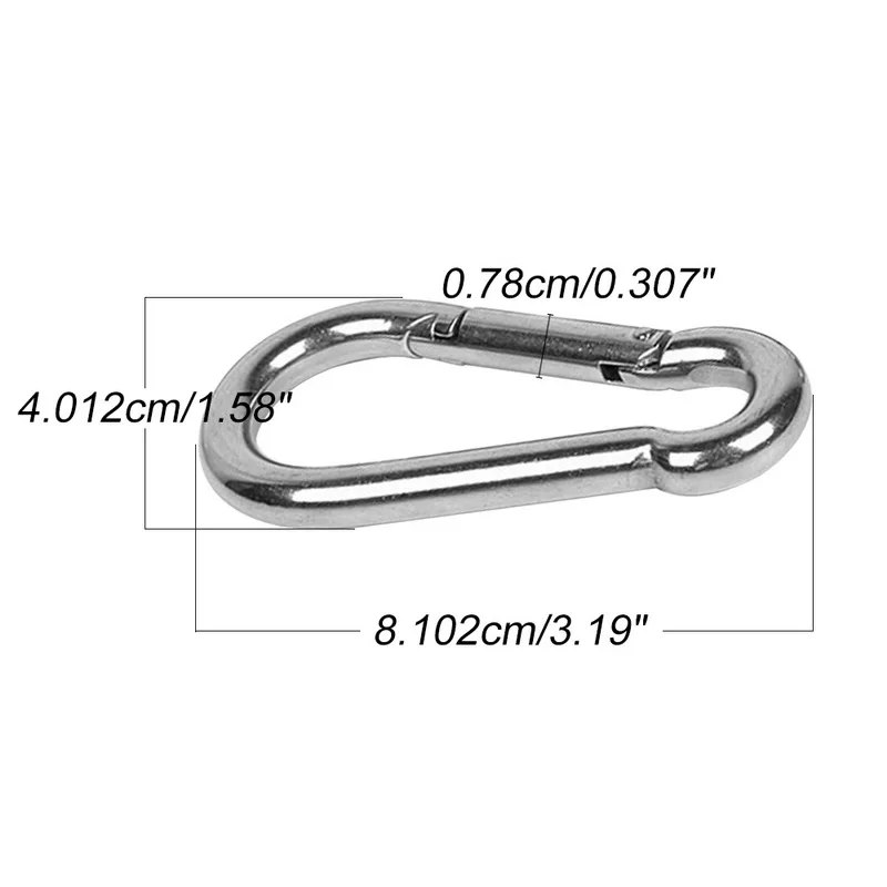 1 шт. Пружинные ворота оснастки брелок с крючками Quick Link замок Пряжка замок 304 карабины из нержавеющей стали подходит для альпинизма