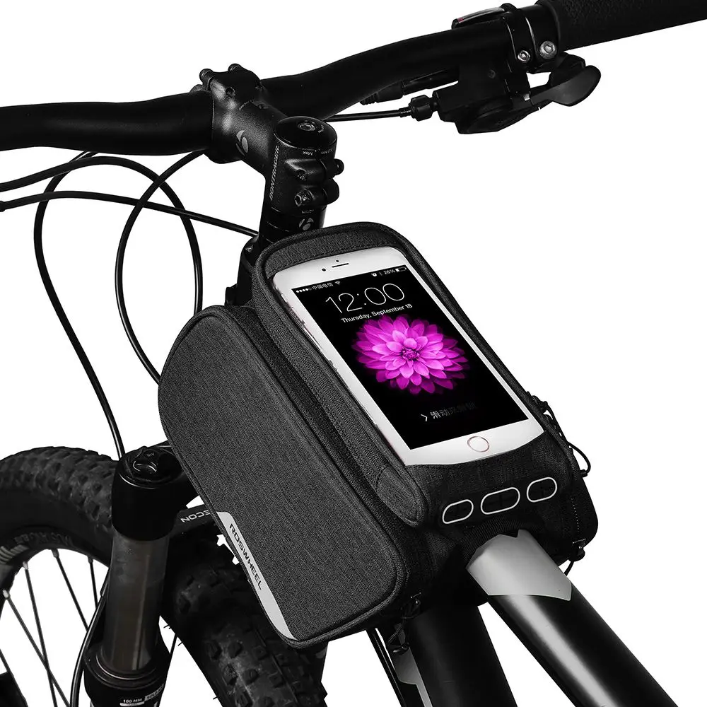 ROSWHEEL 2018 ESSENTIAL mtb bike top tube bag bicycle phone bag 1.5L