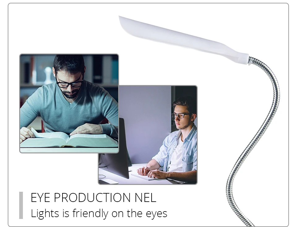 LED Table Lamps Flexible Battery Powered Protection Eye Reading Book Light (6)