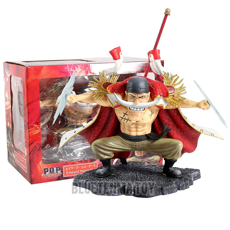 

One Piece White beard Edward Newgate Four Emperors Whitebeard Pirates The GK Statue Small Gift PVC Action Figure Toy