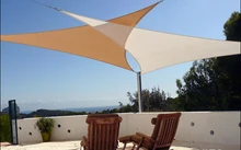 ENNJOI Sun Shelter Outdoor Anti-UV Waterproof Triangular Sun Shade Sail 3m*3m*3m Combination Shade Net Sun Shelter