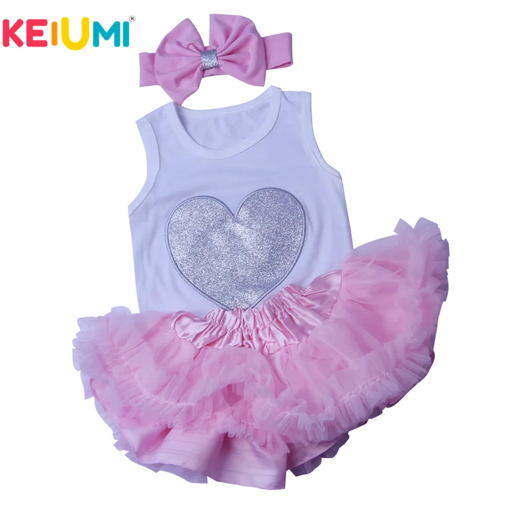 KEIUMI кукла-Реборн, костюм для 22-23 дюймов, Детская кукла, модная детская одежда, розовое платье, белая рубашка, аксессуары для новорожденных