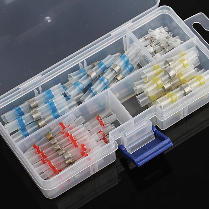 

New Arrival 75Pcs 4 Sizes Solder Sleeve Heat Shrink Tube Wire Terminal Connectors Waterproof Wholesale Support