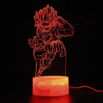 

Kids Gifts 3d Table Lamp Remote Control Led Light Party Decoration Dragon Ball Night Light Projection Goku Lamp