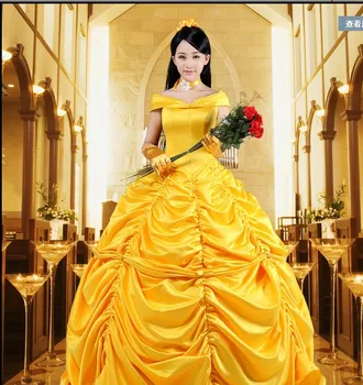 

New Fantasia Women Halloween Cosplay Beauty And The Beast Adult Princess Belle Costume