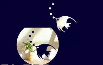 

Circle wall sticker mirror acrylic round mirror crystal three-dimensional wall stickers twiddlefish