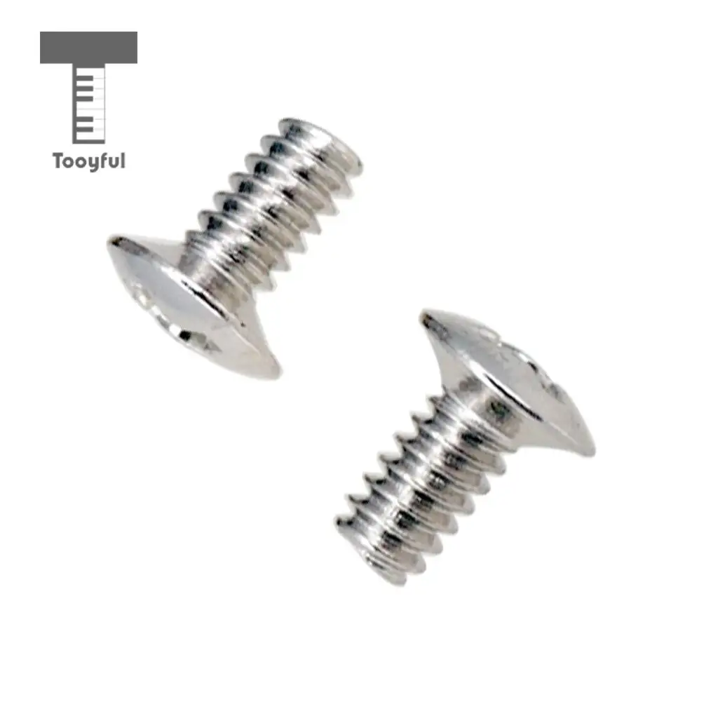 Tooyful 10PCS 5 Way 3 Way Guitar Switch Fixed Screws Nuts Guitar Replacement Black