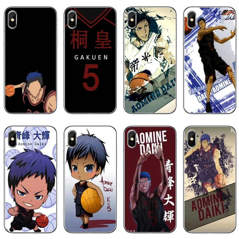 

kuroko no basket aomine anime phone case For Samsung Galaxy J8 J6 J4 Plus Prime J7 J5 pro J3 J2 2018 2017 2016 soft cover